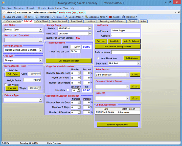 appointment calendar program